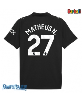 Manchester City Matheus Nunes #27 Tricou Fotbal Replică 2025-26 Barbati Deplasare